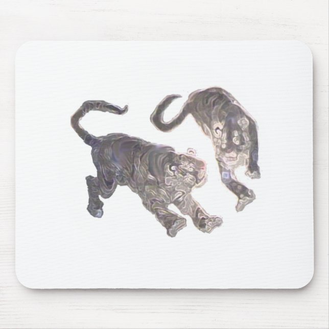 Xian China 2002  Ghost Tigers White Circle Transp Mouse Pad (Front)