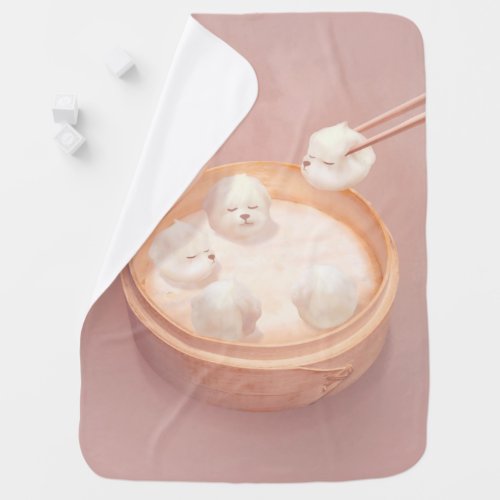 Xiao Long Bao Cute Illustration Baby Blanket