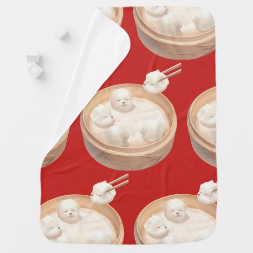 Xiao Long Bao Cute Illustration Baby Blanket