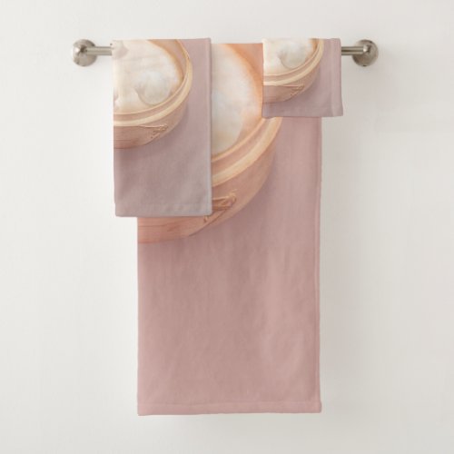 Xiao Long Bao Cute Illustration Bath Towel Set