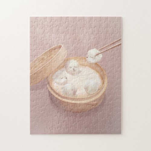 Xiao Long Bao Cute Illustration Jigsaw Puzzle