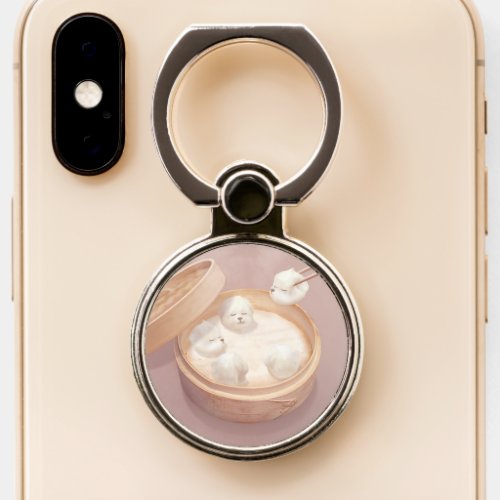 Xiao Long Bao Cute Illustration Phone Ring Stand