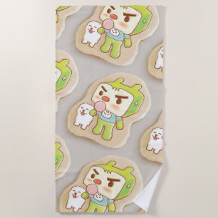 XiaoTieJun Icing Cookies Beach Towel