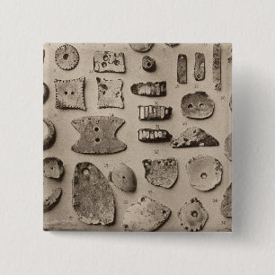XII Shell ornaments, So California Pinback Button