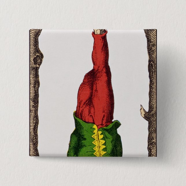 XII The Hanged Man, tarot card Button (Front)