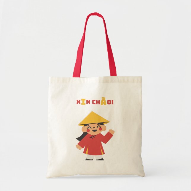 Xin Chào! – Tote Bag with Vietnamese Greeting (Front)