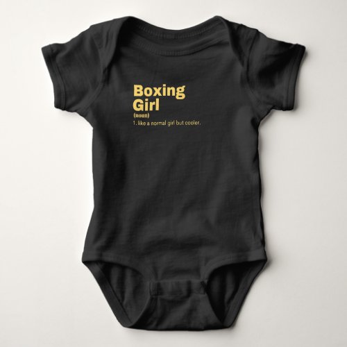 xing  Girl _ Boxing  Baby Bodysuit