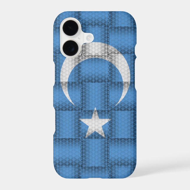 Xinjiang Flag East Turkestan Case-Mate iPhone Case (Back)
