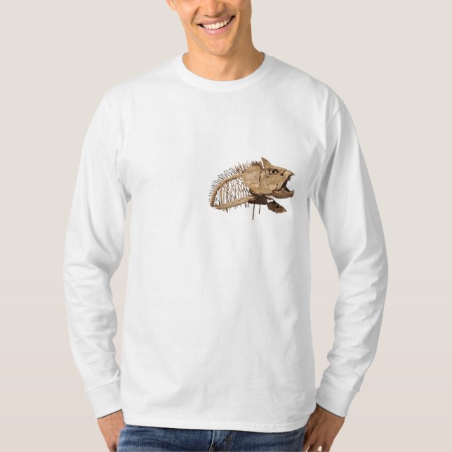Xiphactinus, Tarbosaurus and Oviraptor T-shirt (Front)