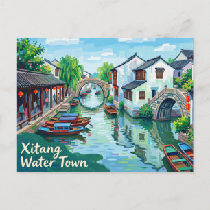 Xitang Water Town China Postcard