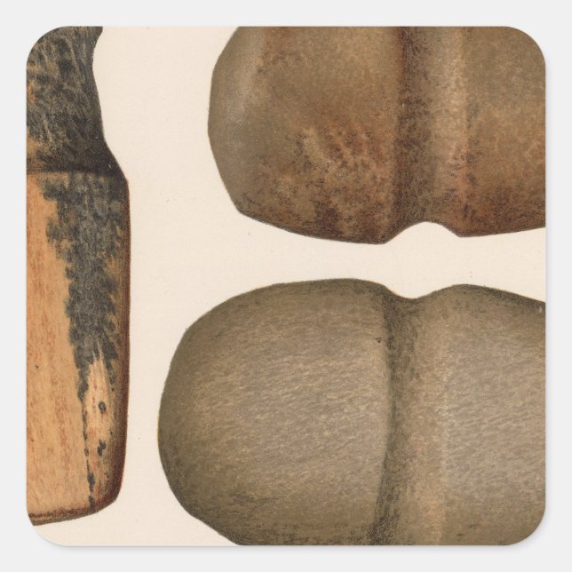 XIX Stone implements, New Mexico Square Sticker (Front)