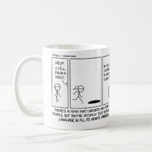 xkcd linguist humor - Georgetown OLE Coffee Mug