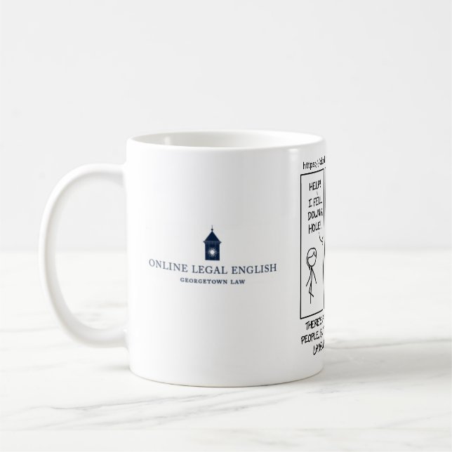 xkcd linguist humor - Georgetown OLE Coffee Mug (Left)