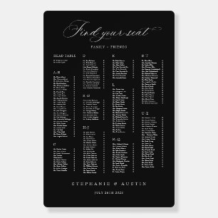 XL Arch Seating Chart Wedding Reception Table Sign
