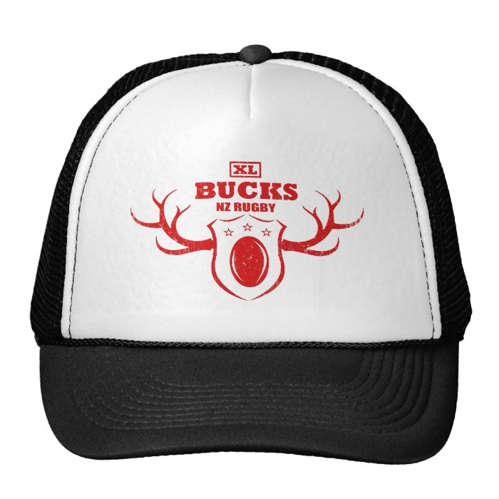 XL Bucks NZ Rugby Jonah T shirt   RED Hats