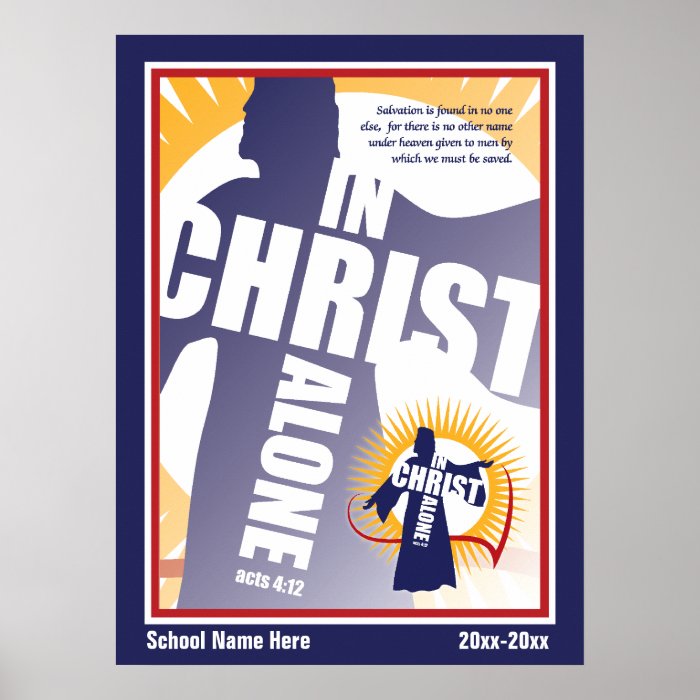 XL Customizable In Christ Alone Poster 35 x 47"