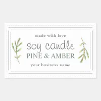 36pcs 55x55mm Personalized Custom Homemade Candle Making Sticker