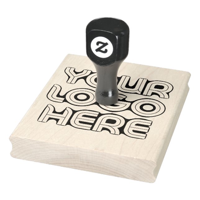 XL Large Business Logo Custom Rubber Stamp (Stamp)