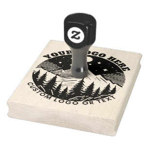 XL Large Business Logo Custom Rubber Stamp