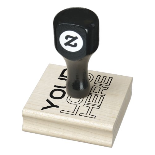 XL Large Business Logo Custom Rubber Stamp