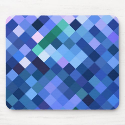 XL Pixel Background _ Blue Mouse Pad