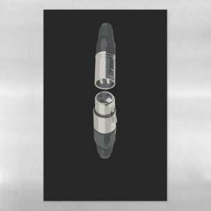 XLR Connector Sound Engineer Technician Mixer Magnetic Dry Erase Sheet