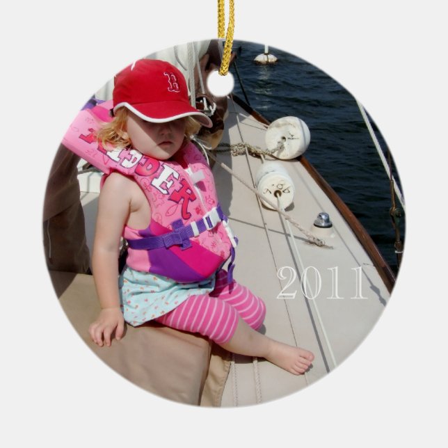 Xmas 2011 Maeve Ceramic Ornament (Front)