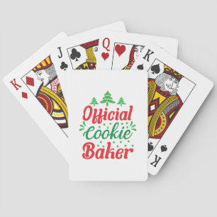 Xmas Art Official Cookie Baker Poker Cards