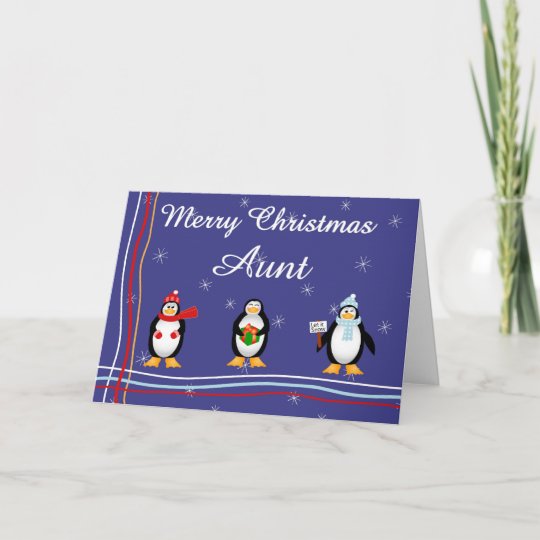 Xmas aunt holiday card | Zazzle.com