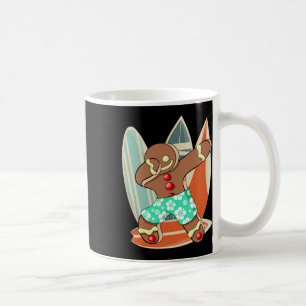 Xmas Beach Boy Dabbing Gingerbread Man Christmas I Coffee Mug