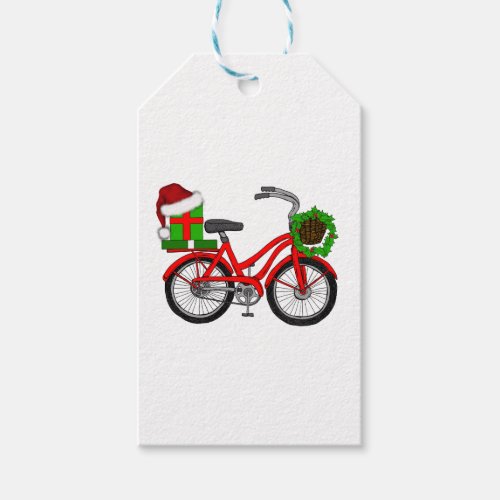 xmas bike gift tags