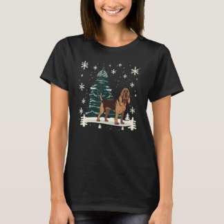 Xmas Bloodhound Santa on Christmas Bloodhound T-Shirt