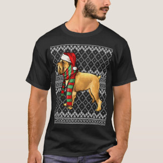 Xmas Brussels Griffon Santa Claus Hat Ugly Christm T-Shirt