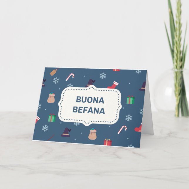 xmas buona Befana Holiday Card (Front)