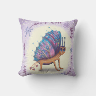 Xmas butterfly throw pillow