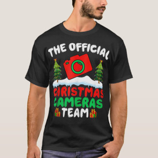 Xmas Camera Team Photographer Cameraman Christmas T-Shirt
