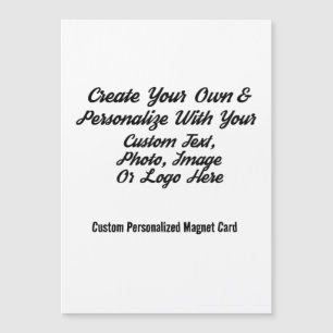 Xmas Card Magnet - Personalized Holiday Keepsake