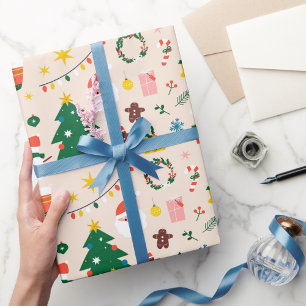 Xmas Colored Noel Christmas Wrapping Paper