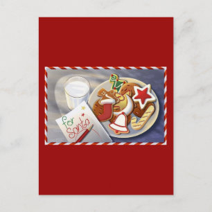 xmas cookies holiday postcard
