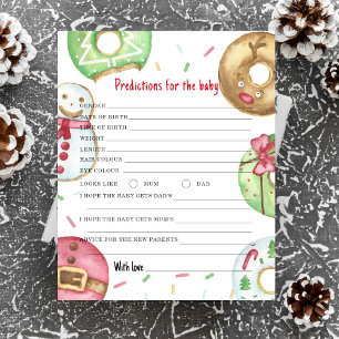 Xmas cookies Predictions and advice baby shower