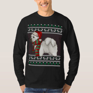 Xmas Coton de Tulear Dog Santa Hat Ugly Christmas T-Shirt