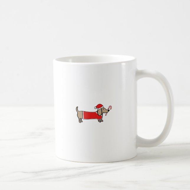 Xmas dachshund coffee mug (Right)