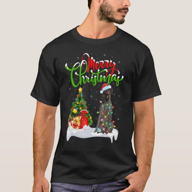 Xmas Decorations German Shorthaired Pointer Dog Ch T-Shirt (Front)