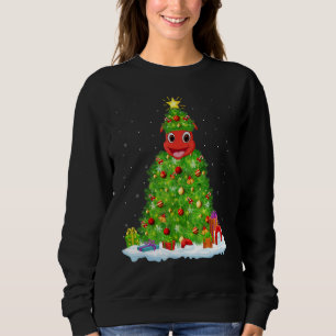 Xmas Decorations Lights Santa Ant Christmas Tree Sweatshirt