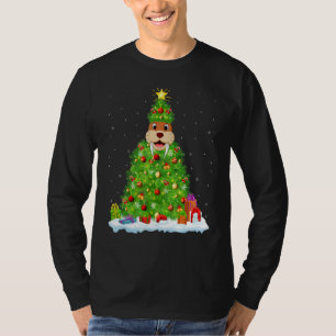 Xmas Decorations Lights Santa Walrus Christmas Tre T-Shirt