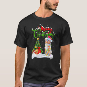 Xmas Decorations Santa Australian Shepherd Dog Chr T-Shirt