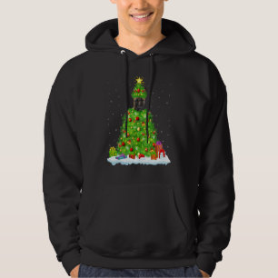 Xmas Decorations Santa Belgian Malinois Dog Christ Hoodie