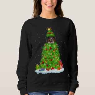 Xmas Decorations Santa Bernese Mountain Dog Christ Sweatshirt