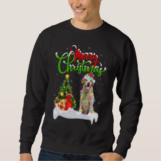 Xmas Decorations Santa Brittany Spaniel Dog Christ Sweatshirt