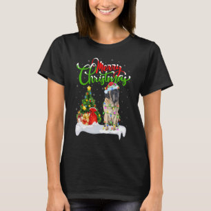 Xmas Decorations Santa English Mastiff Dog Christm T-Shirt